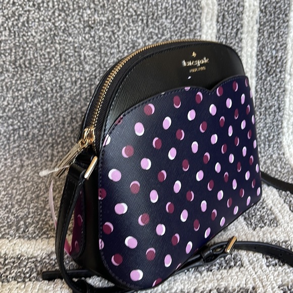 Kate Spade Payton Dome Crossbody with Fiesta Dot Black Multi - Picture 3 of 16